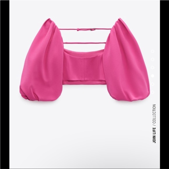 Zara fuchsia top - Picture 3 of 6